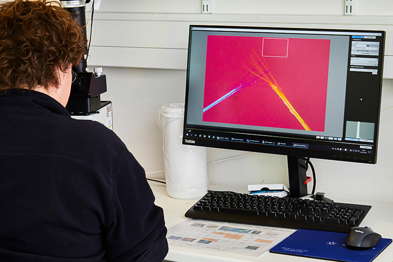 Hurtige asbestanalyser